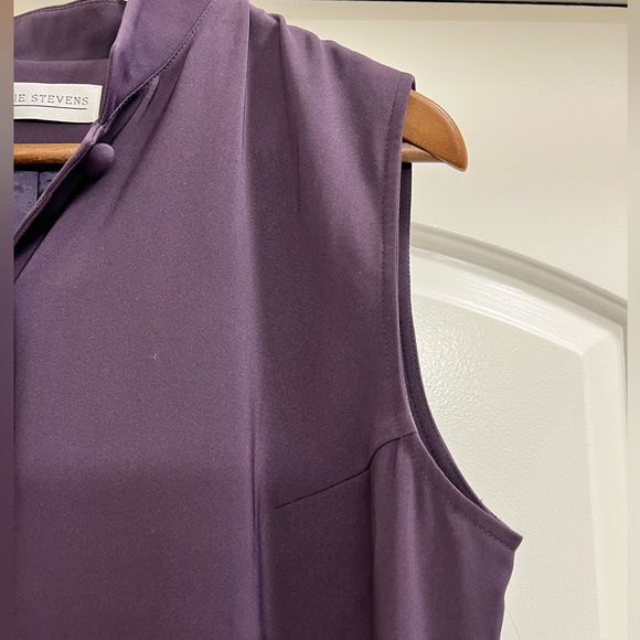 NWT Valerie Stevens Midi Shirt Dress with Standing Collar - Picture 8 of 8